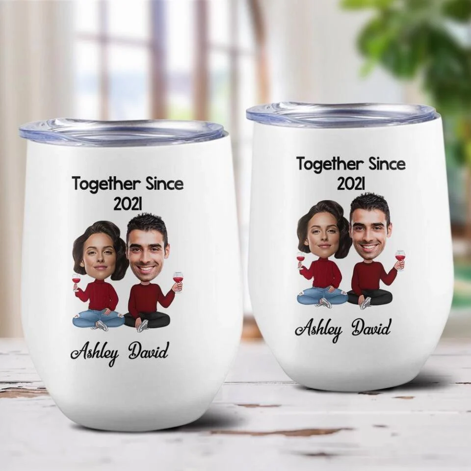 Together Since Husband and Wife Personalized Tumbler - Image 3
