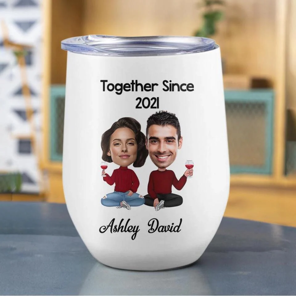Together Since Husband and Wife Personalized Tumbler - Image 4