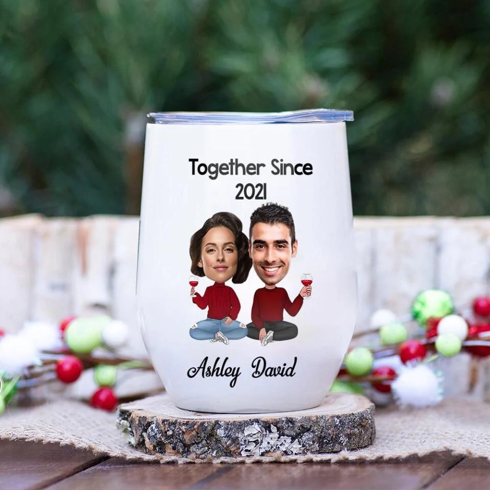 Together Since Husband and Wife Personalized Tumbler - Image 5
