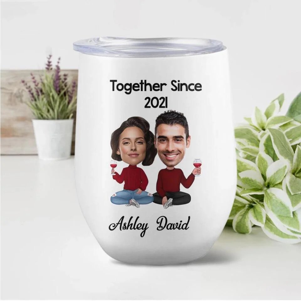 Together Since Husband and Wife Personalized Tumbler - Image 6