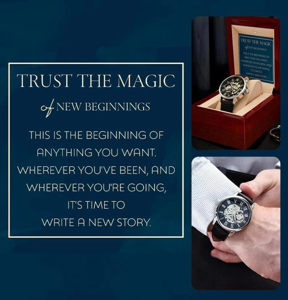 Trust The Magic of New Beginnings Personalized Watch - Image 2