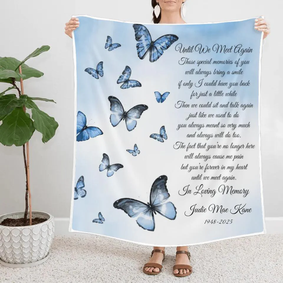 Until We Meet Again - In Loving Memory - Best Memory Gift Loss Husband/Wife - 209IHNNPBL585 - Image 3
