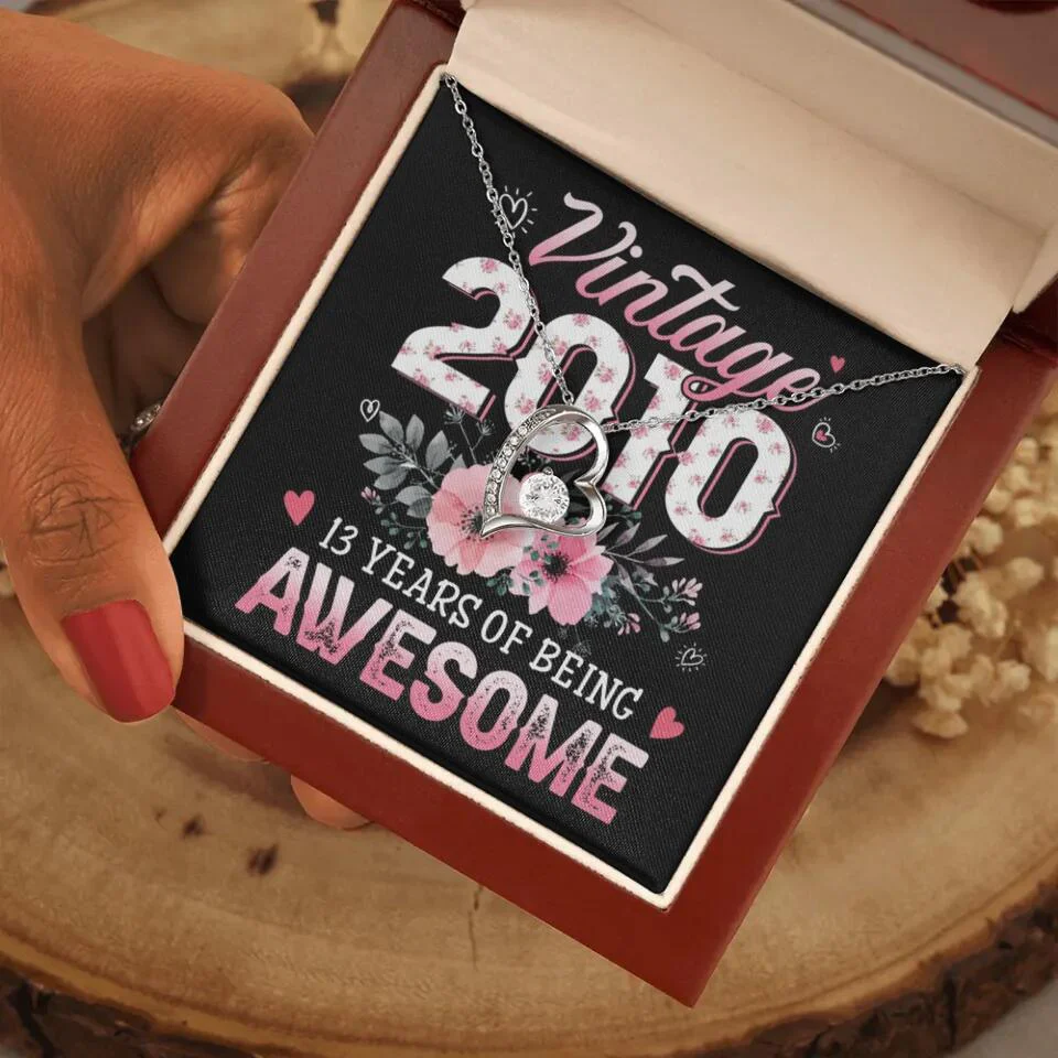 Vintage 2000 2003 2010 Many Years Of Awesome - Personalized Necklace - Image 13