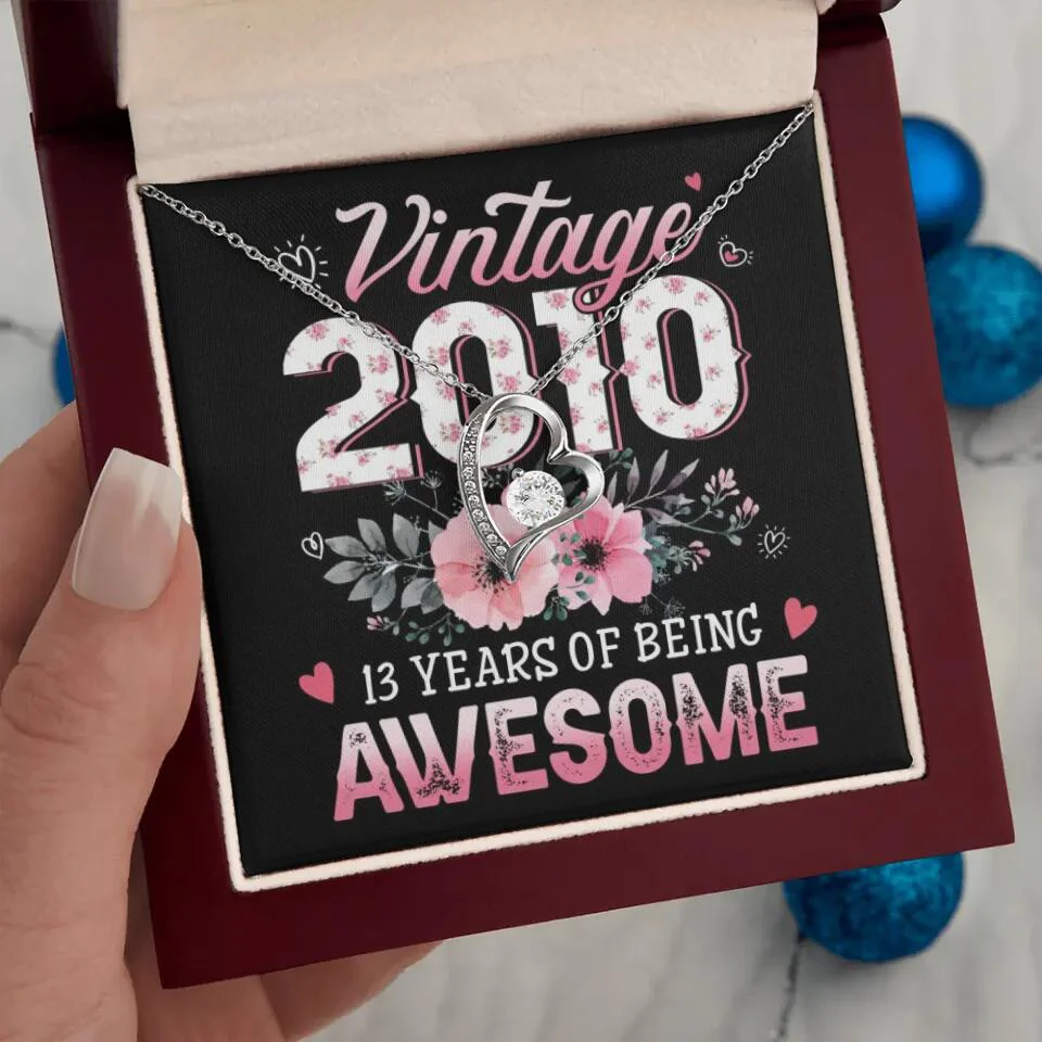 Vintage 2000 2003 2010 Many Years Of Awesome - Personalized Necklace - Image 14