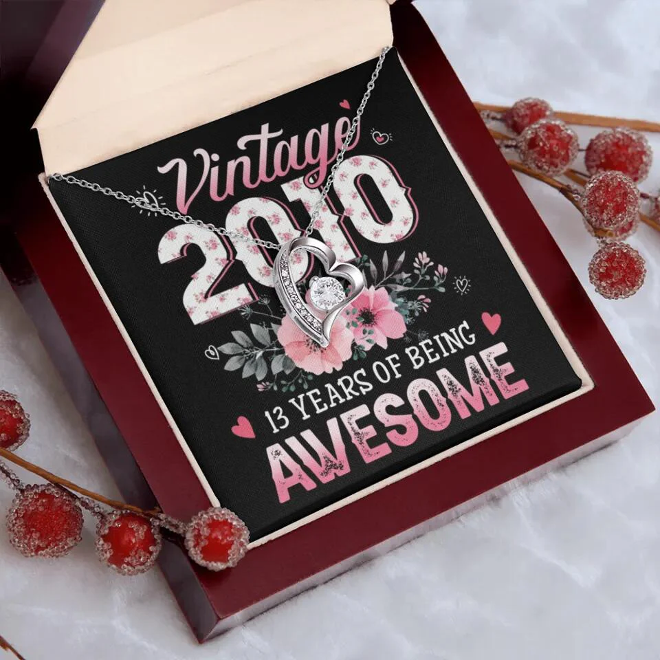 Vintage 2000 2003 2010 Many Years Of Awesome - Personalized Necklace - Image 17