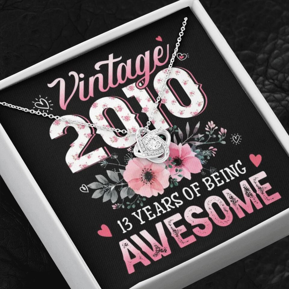 Vintage 2000 2003 2010 Many Years Of Awesome - Personalized Necklace - Image 24