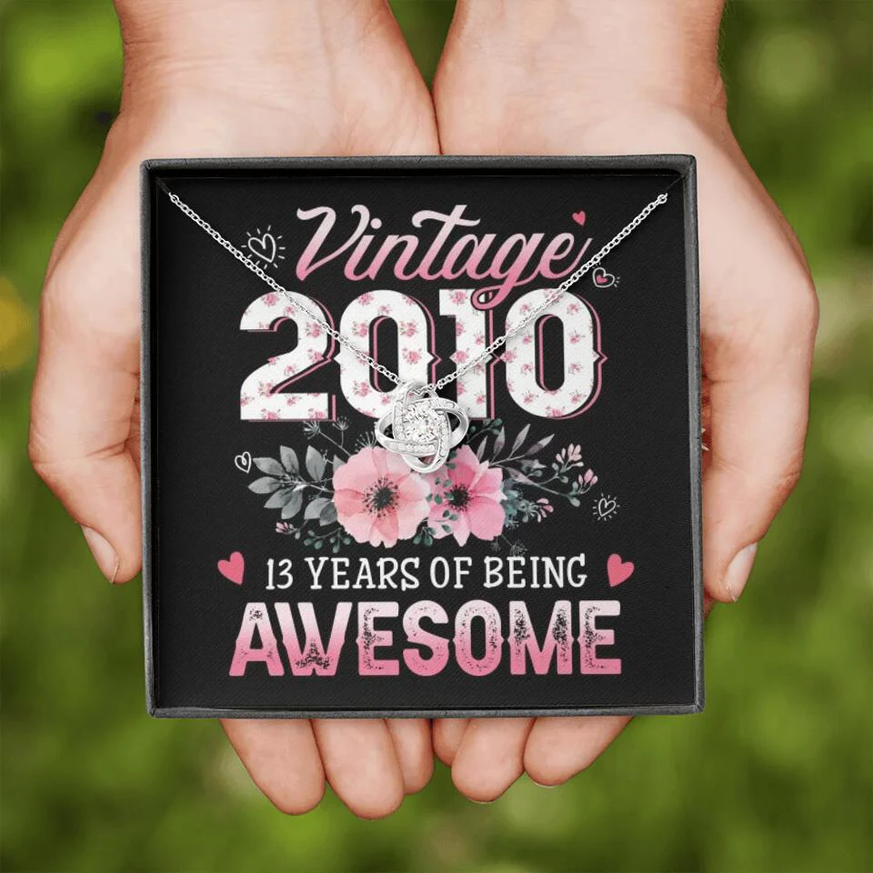 Vintage 2000 2003 2010 Many Years Of Awesome - Personalized Necklace - Image 26