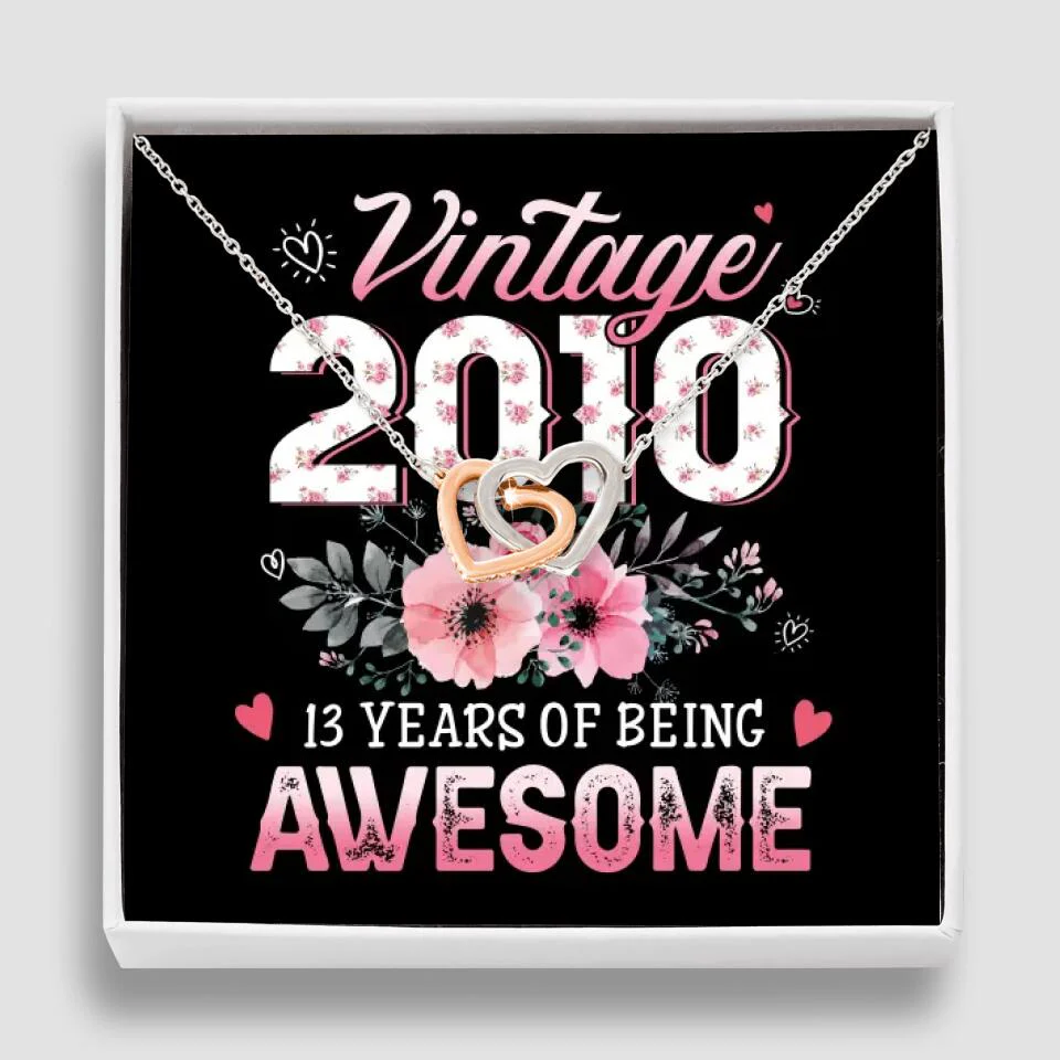 Vintage 2000 2003 2010 Many Years Of Awesome - Personalized Necklace - Image 41
