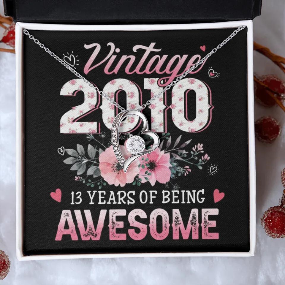 Vintage 2000 2003 2010 Many Years Of Awesome - Personalized Necklace - Image 5