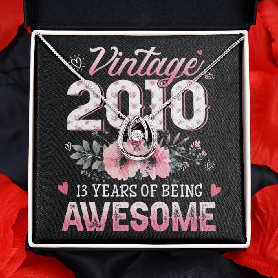 Vintage 2000 2003 2010 Many Years Of Awesome - Personalized Necklace - Image 51