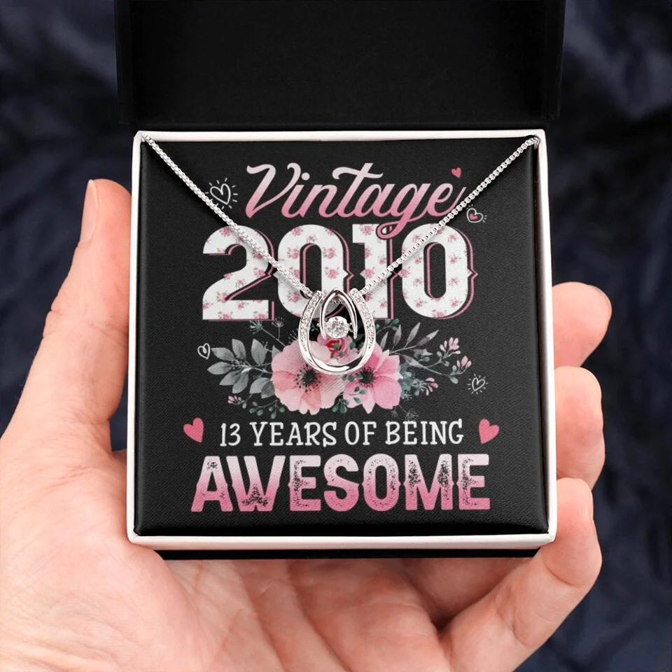 Vintage 2000 2003 2010 Many Years Of Awesome - Personalized Necklace - Image 52