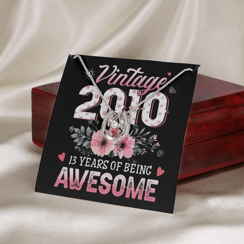 Vintage 2000 2003 2010 Many Years Of Awesome - Personalized Necklace - Image 59