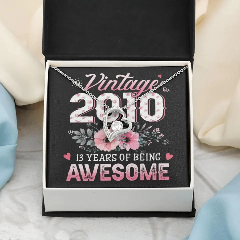 Vintage 2000 2003 2010 Many Years Of Awesome - Personalized Necklace - Image 7