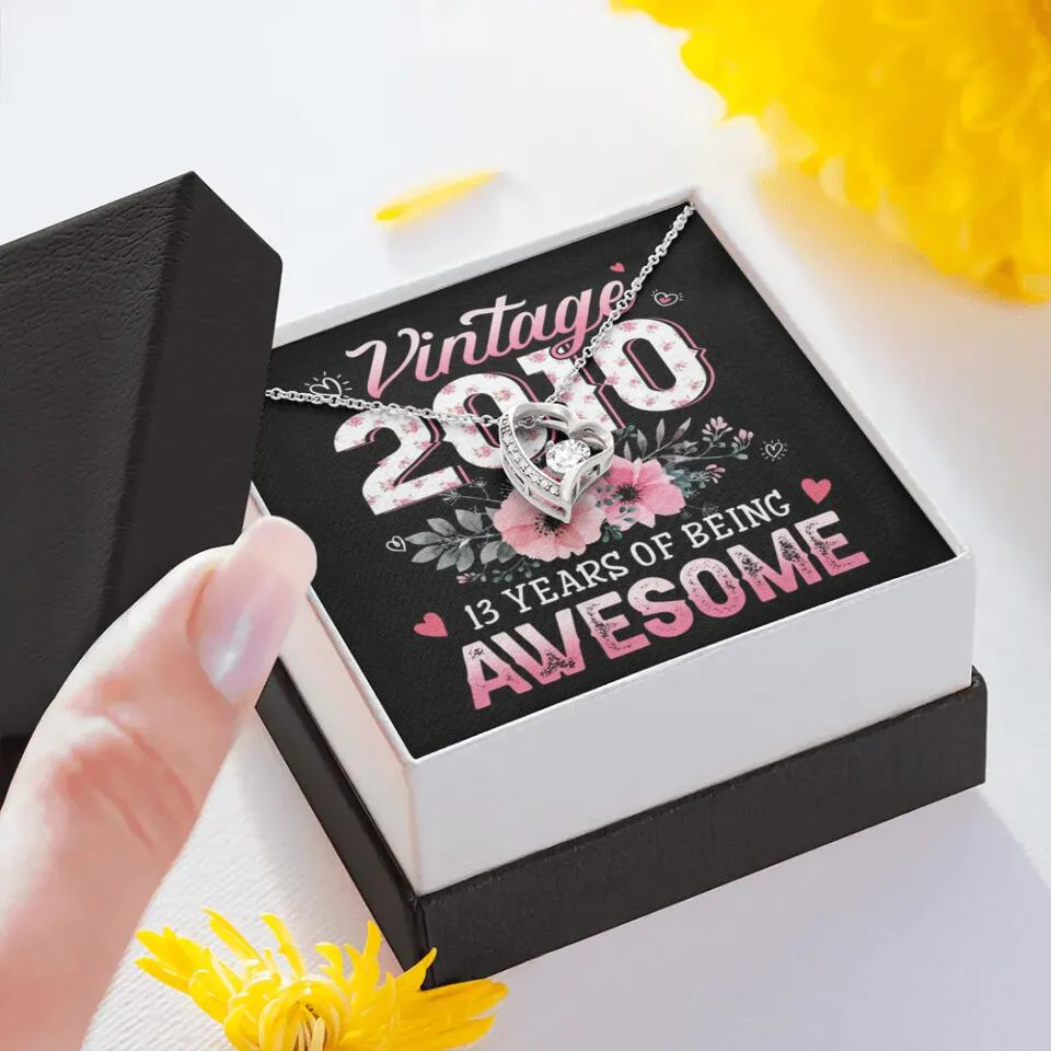 Vintage 2000 2003 2010 Many Years Of Awesome - Personalized Necklace - Image 9