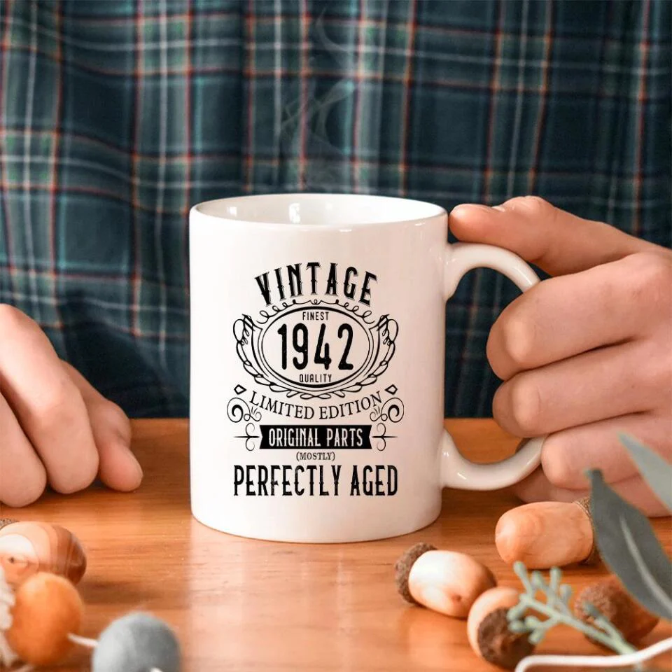 Vintage Finest Quality Limited Edition Perfectly Aged - Personalized Mug - Image 3