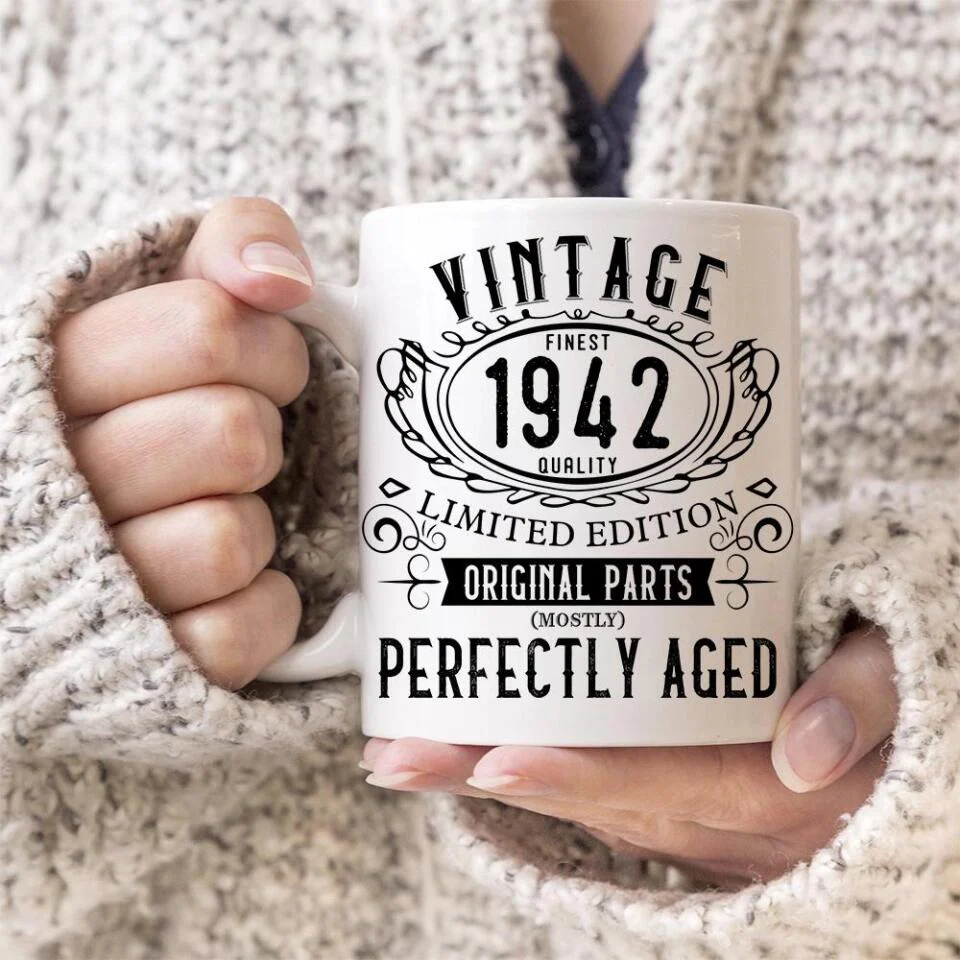 Vintage Finest Quality Limited Edition Perfectly Aged - Personalized Mug - Image 4