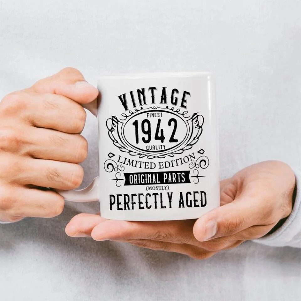 Vintage Finest Quality Limited Edition Perfectly Aged - Personalized Mug - Image 5