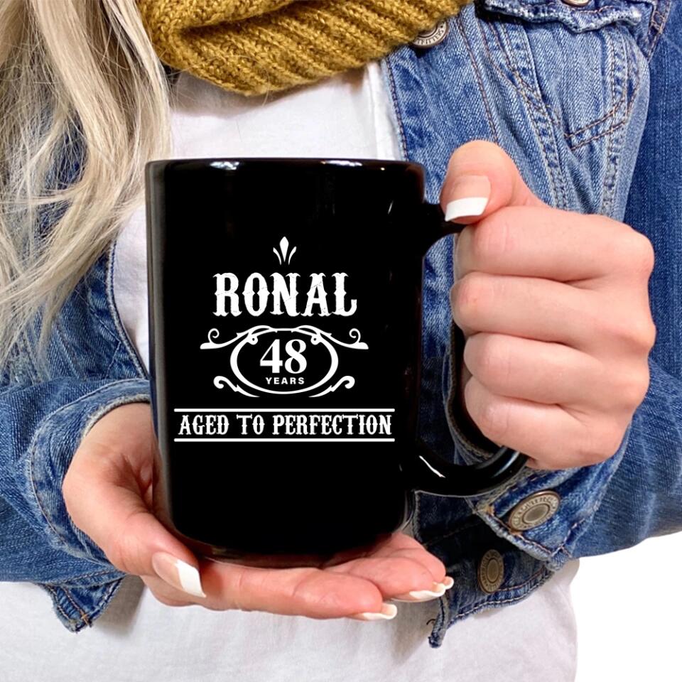 Vintage Old Time Aged To Perfection Personalized Mug - Image 6