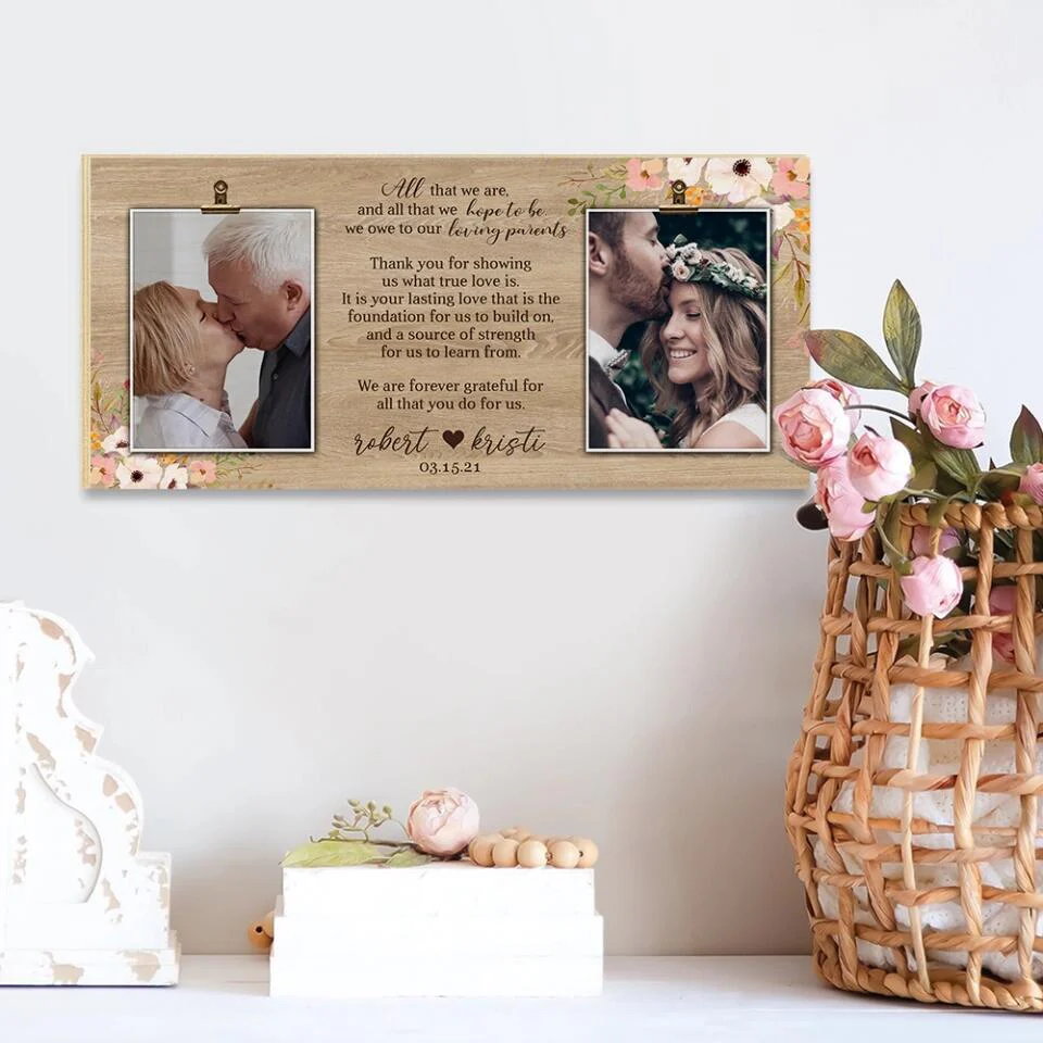 We Are Forever Grateful For All That You Do For Us Personalized Wooden Sign - Image 11