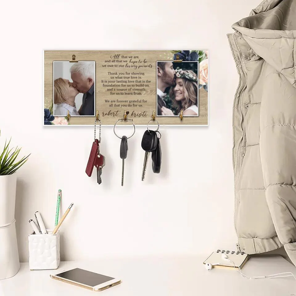 We Are Forever Grateful For All That You Do For Us Personalized Wooden Sign - Image 3