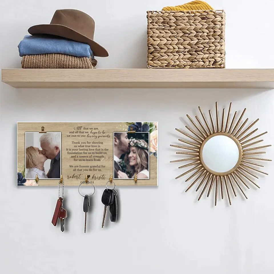 We Are Forever Grateful For All That You Do For Us Personalized Wooden Sign - Image 4