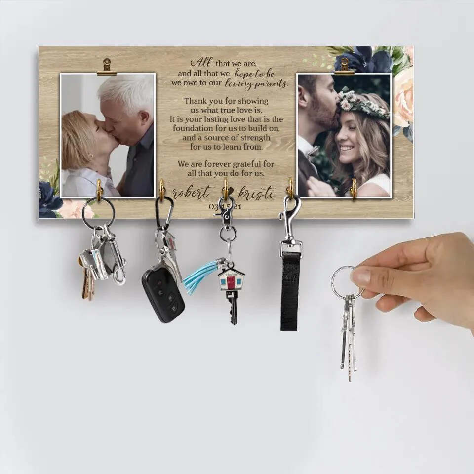 We Are Forever Grateful For All That You Do For Us Personalized Wooden Sign - Image 5