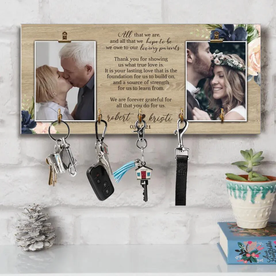 We Are Forever Grateful For All That You Do For Us Personalized Wooden Sign - Image 6