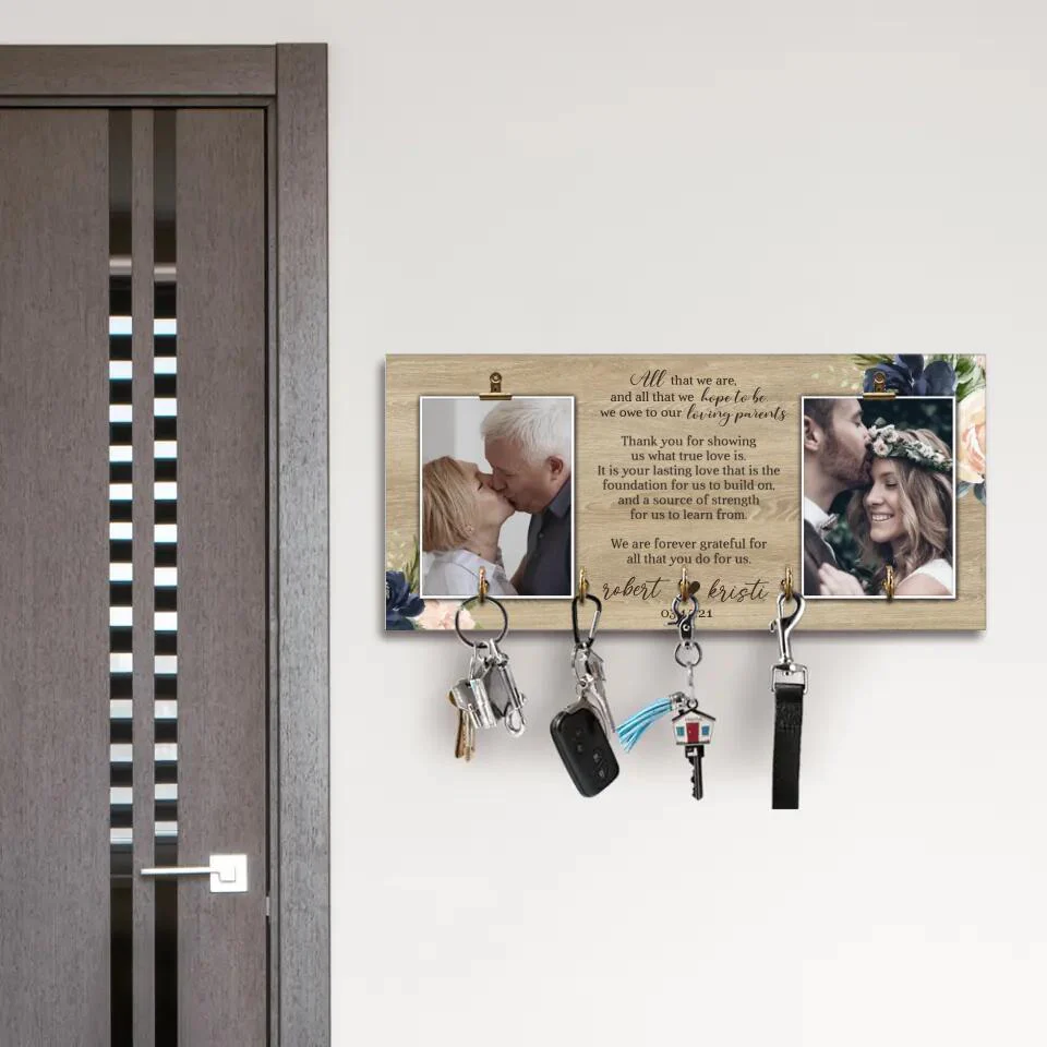 We Are Forever Grateful For All That You Do For Us Personalized Wooden Sign - Image 7