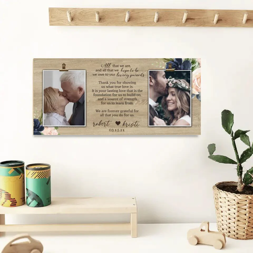 We Are Forever Grateful For All That You Do For Us Personalized Wooden Sign - Image 9
