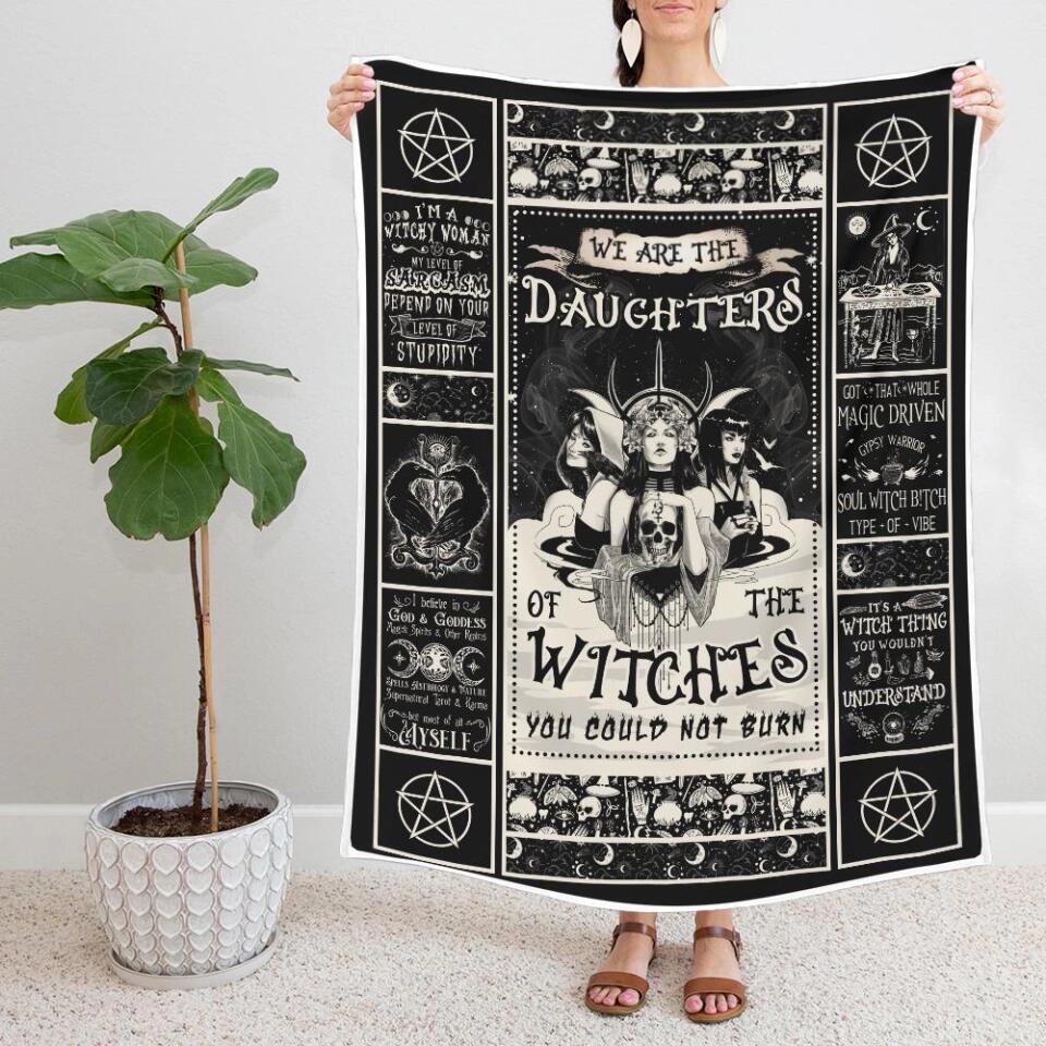 We Are The Daughters Of The Witches You Could Not Burn-Best Blanket Gift For Halloween Her Daughter Sister-209IHNTHBL638 - Image 4