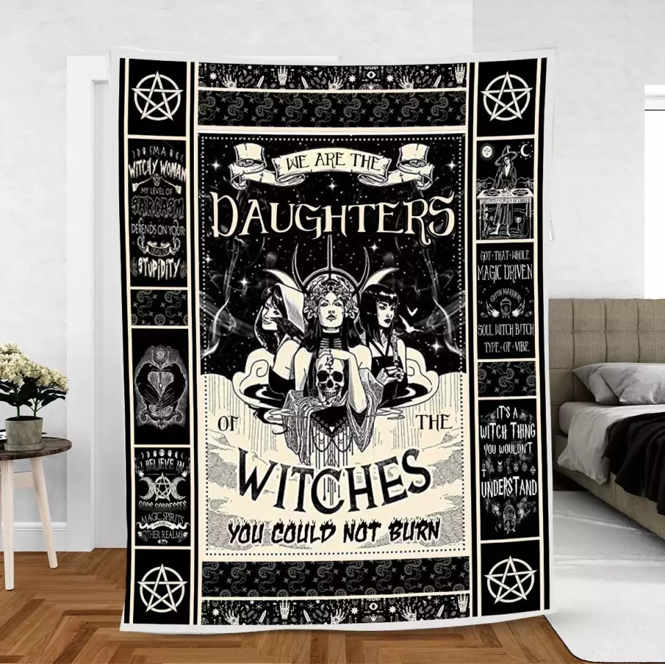 We Are The Daughters Of The Witches You Could Not Burn-Best Blanket Gift For Halloween Her Daughter Sister-209IHNTHBL638 - Image 7