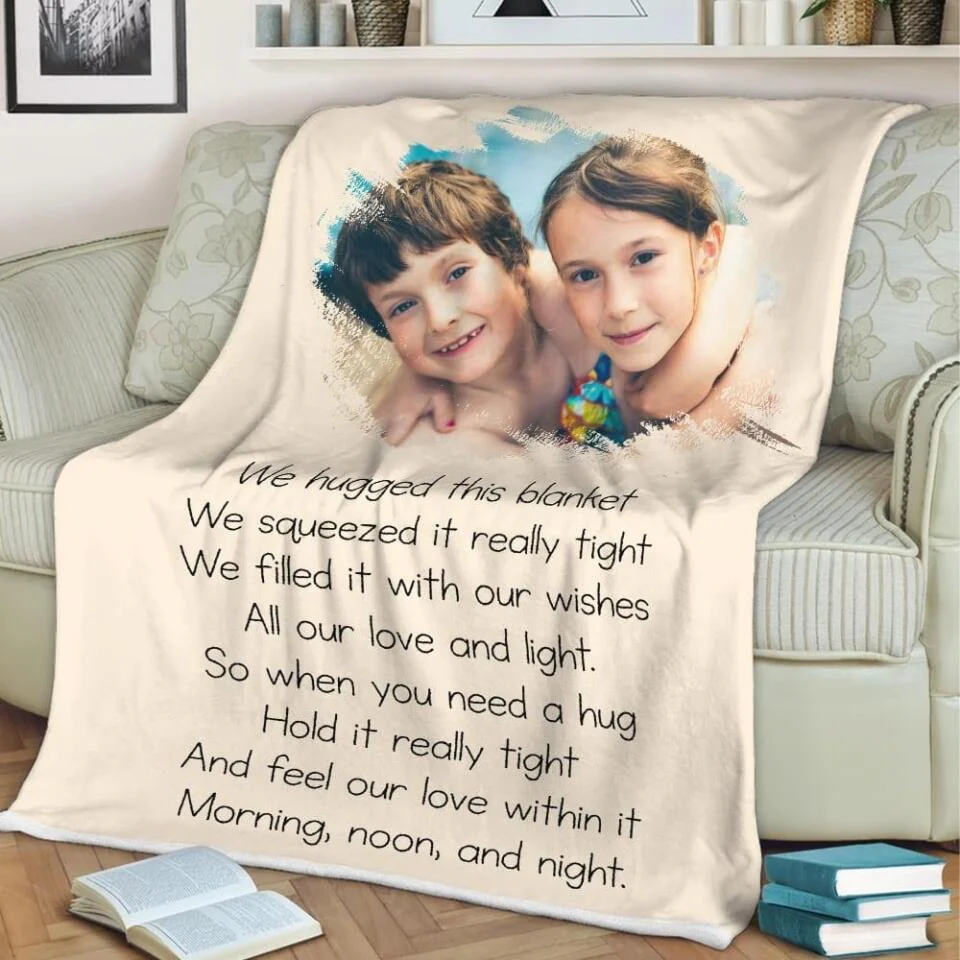 We huged this blanket - Morning, Noon and Night - Best Personalized Gift for Daughter, Gifts for Girl - 208IHNBNBL552 - Image 9