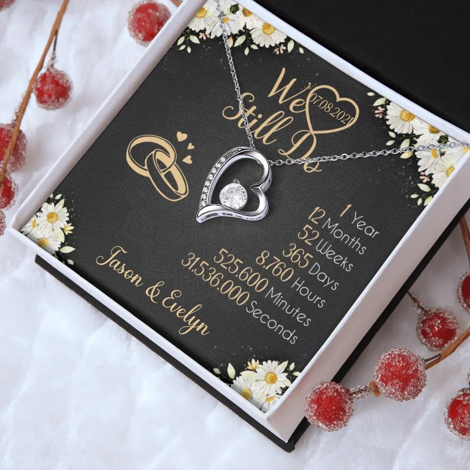 Personalized Valentine Gifts - We Still Do 1 Year - Personalized Necklace - 1st Anniversary Gift for Her - Image 11