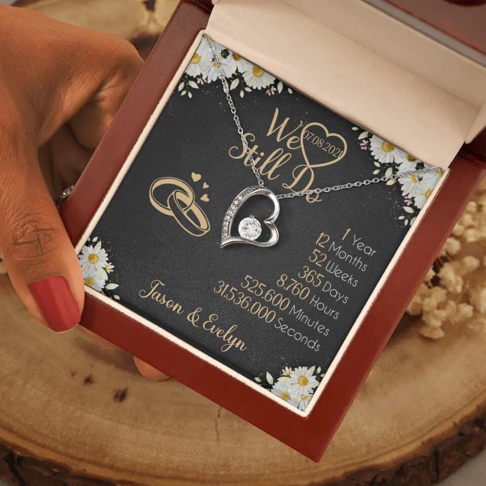 Personalized Valentine Gifts - We Still Do 1 Year - Personalized Necklace - 1st Anniversary Gift for Her - Image 18