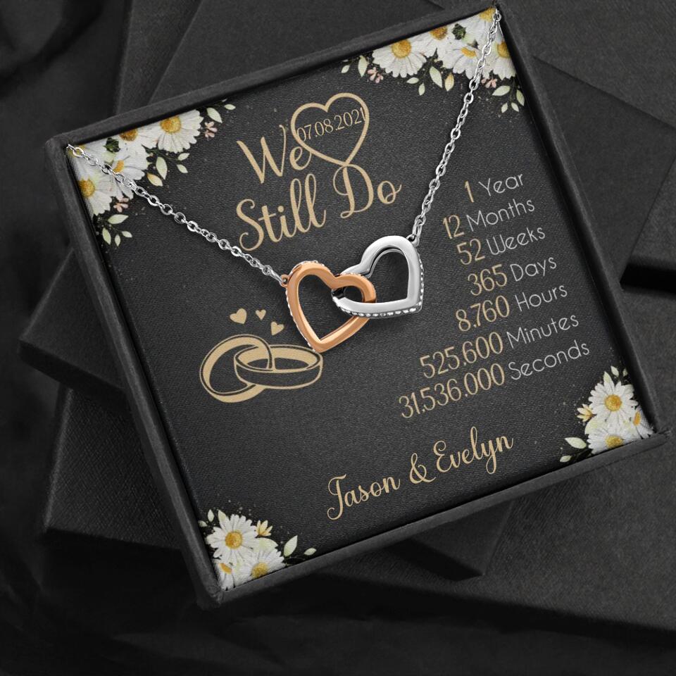 Personalized Valentine Gifts - We Still Do 1 Year - Personalized Necklace - 1st Anniversary Gift for Her - Image 30