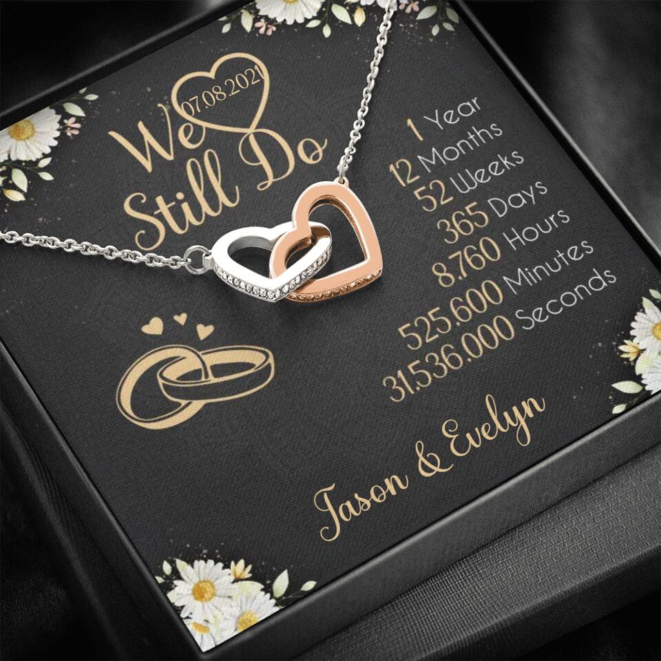 Personalized Valentine Gifts - We Still Do 1 Year - Personalized Necklace - 1st Anniversary Gift for Her - Image 31