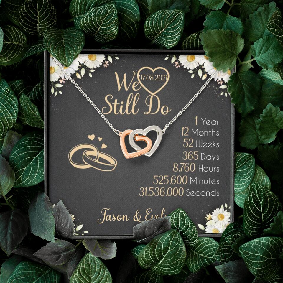 Personalized Valentine Gifts - We Still Do 1 Year - Personalized Necklace - 1st Anniversary Gift for Her - Image 32