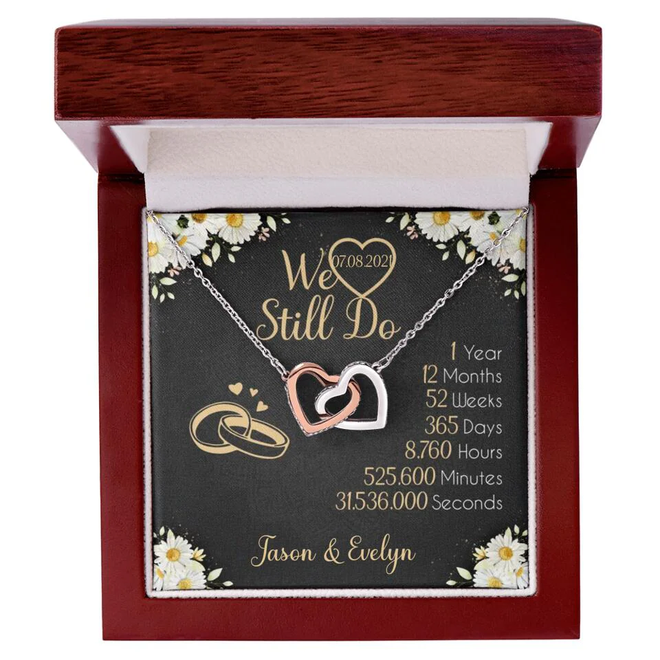 Personalized Valentine Gifts - We Still Do 1 Year - Personalized Necklace - 1st Anniversary Gift for Her - Image 33