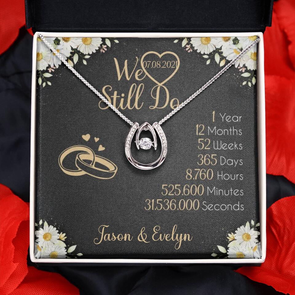 Personalized Valentine Gifts - We Still Do 1 Year - Personalized Necklace - 1st Anniversary Gift for Her - Image 36