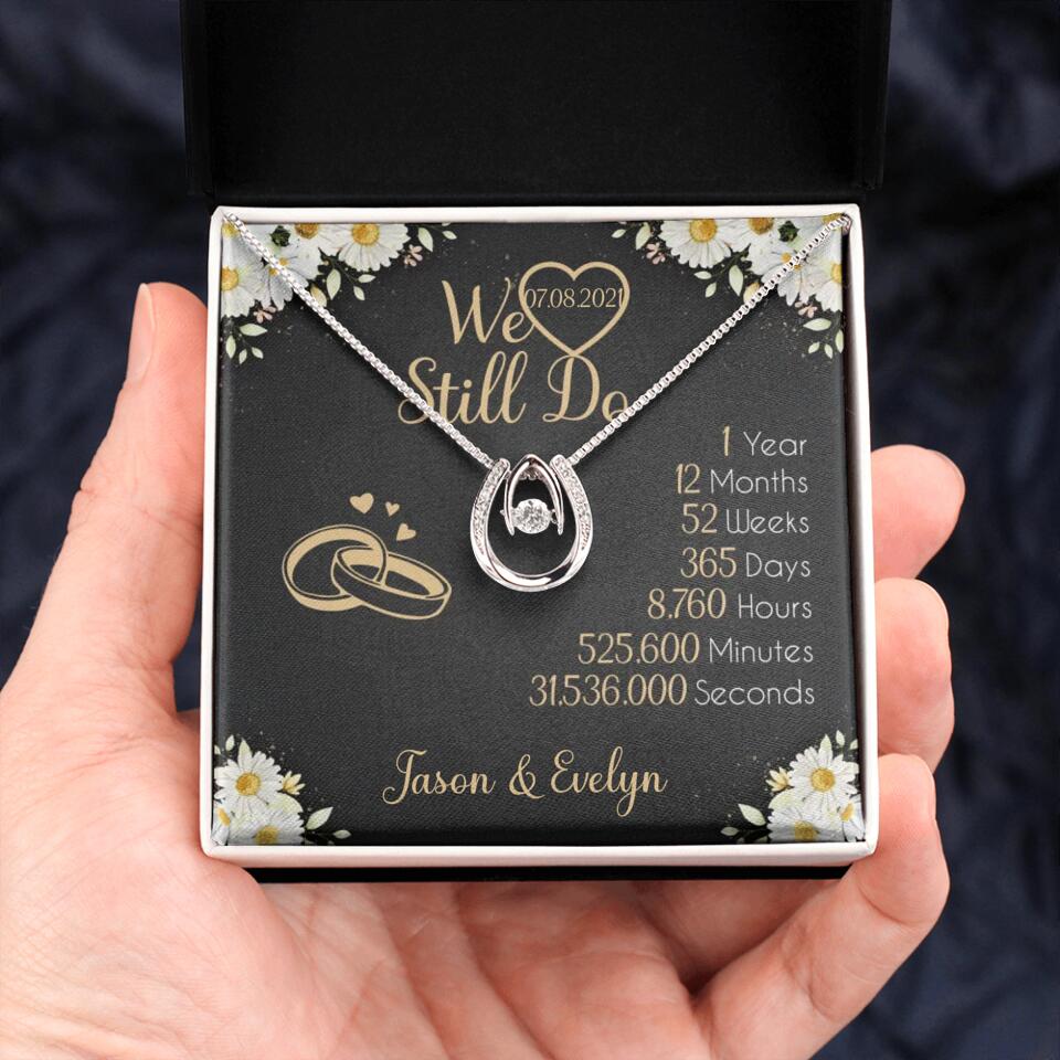 Personalized Valentine Gifts - We Still Do 1 Year - Personalized Necklace - 1st Anniversary Gift for Her - Image 38