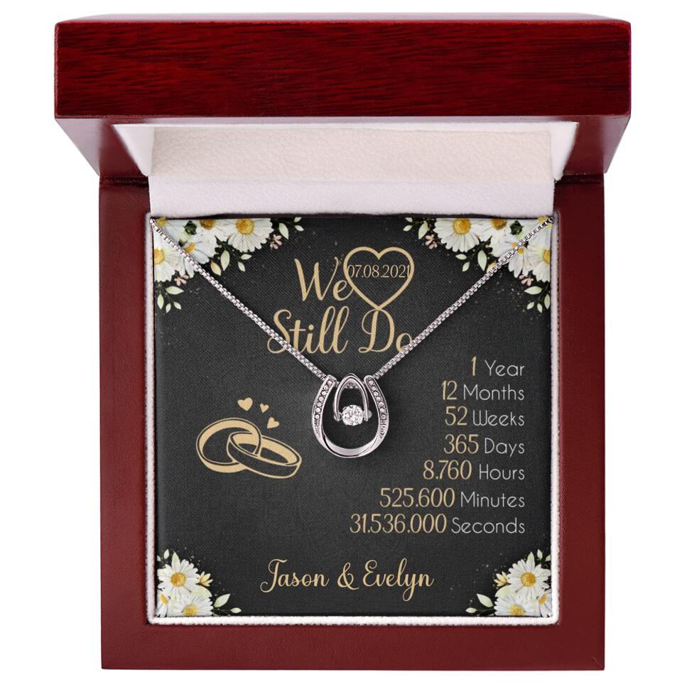 Personalized Valentine Gifts - We Still Do 1 Year - Personalized Necklace - 1st Anniversary Gift for Her - Image 39