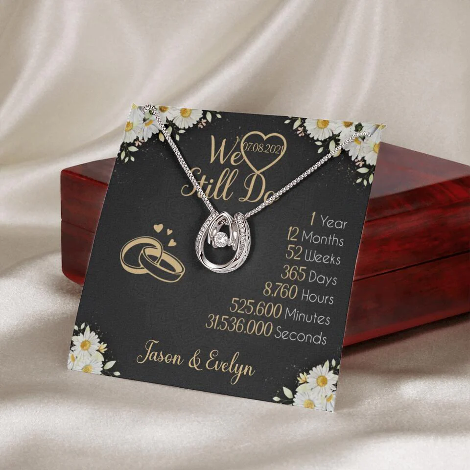 Personalized Valentine Gifts - We Still Do 1 Year - Personalized Necklace - 1st Anniversary Gift for Her - Image 40