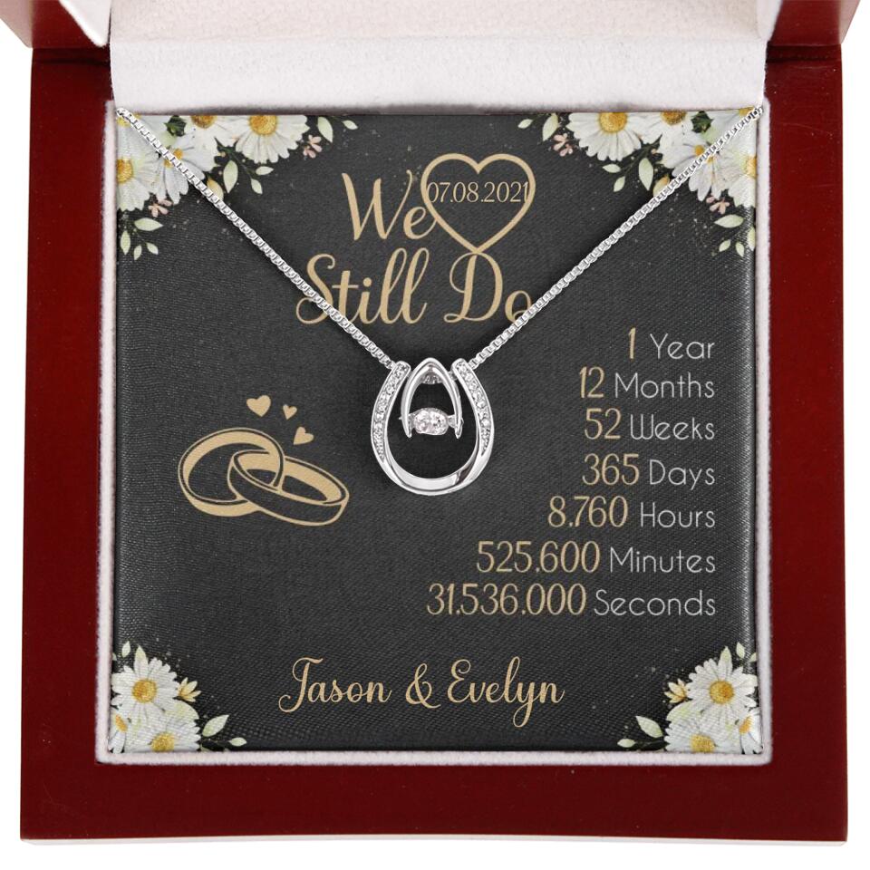 Personalized Valentine Gifts - We Still Do 1 Year - Personalized Necklace - 1st Anniversary Gift for Her - Image 41