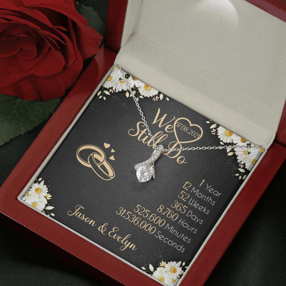 Personalized Valentine Gifts - We Still Do 1 Year - Personalized Necklace - 1st Anniversary Gift for Her - Image 50