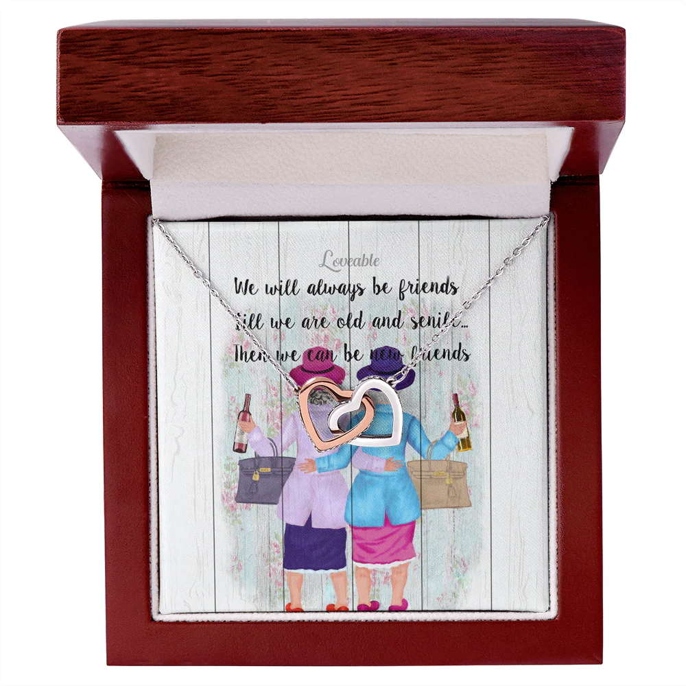 We Will Always Be Friends Till We're Old Interlocked Necklace - Image 4