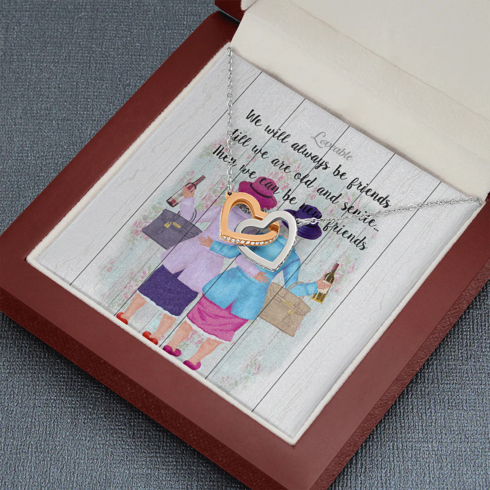 We Will Always Be Friends Till We're Old Interlocked Necklace - Image 5