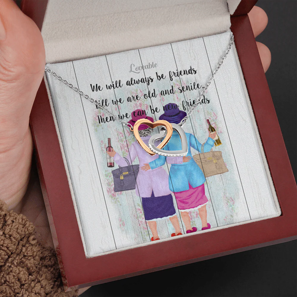 We Will Always Be Friends Till We're Old Interlocked Necklace - Image 6