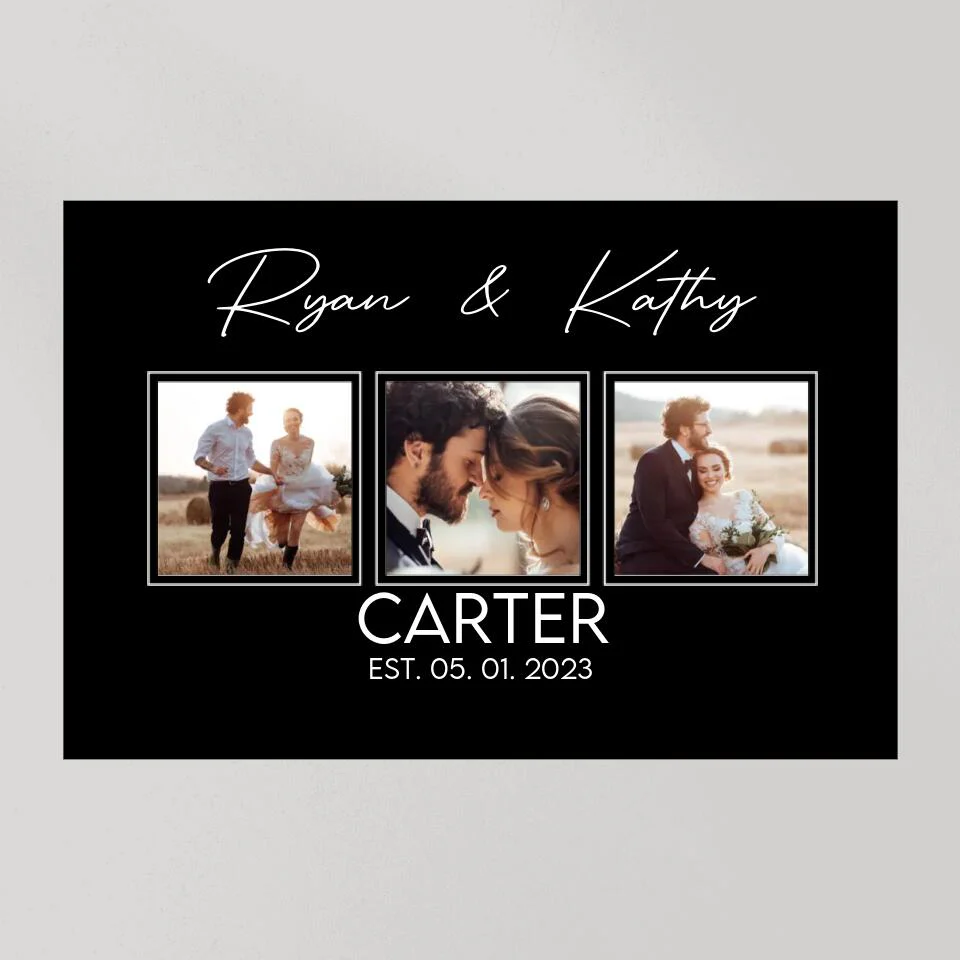Personalized Valentine Gifts - Wedding Guest Book Sign Custom Canvas Poster Best Wedding Gift For Couples - Image 12