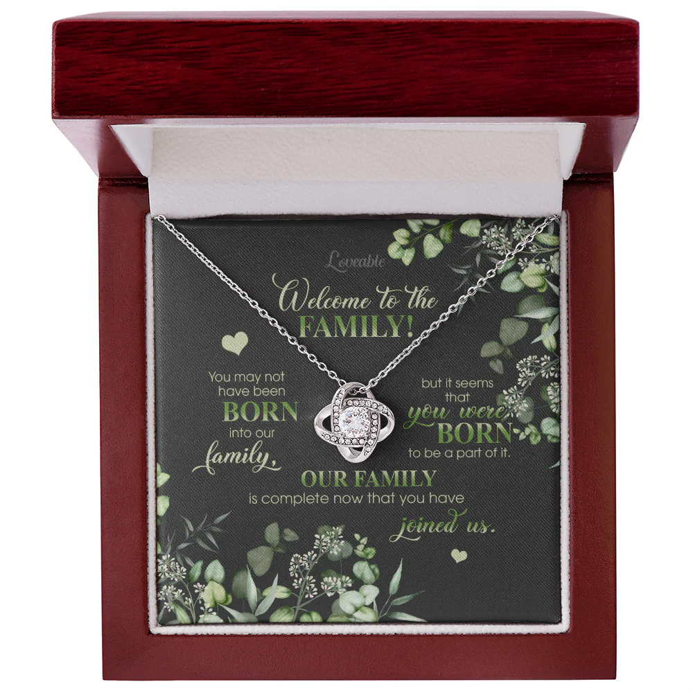 Welcome to the Family - Personalized Necklace - Iron Gifts for Daughter-in-law - Image 5