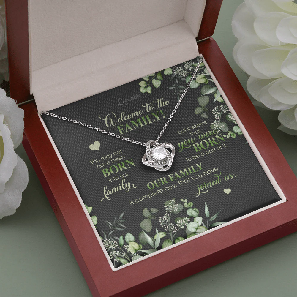 Welcome to the Family - Personalized Necklace - Iron Gifts for Daughter-in-law - Image 6